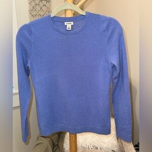 L.L.Bean Periwinkle Cashmere Crewneck Sweater Petite Women’s S